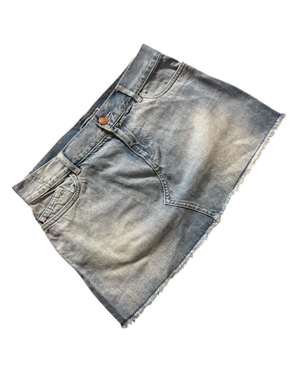 Old Navy Y2K Low Rise Denim Mini Skirt Light Wash Size 10